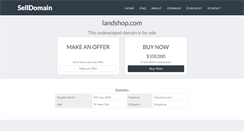 Desktop Screenshot of landshop.com