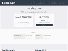 Tablet Screenshot of landshop.com